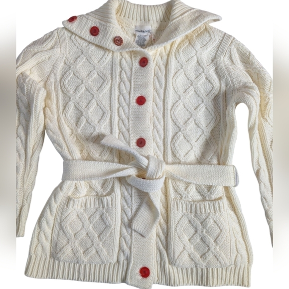 Mantessa vintage fisherman button down cardigan sz M - Picture 3 of 7